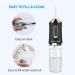 Portable Cordless Water Flosser Teeth Cleaner | 3 Modes 4 Jets | Rechargeable Dental Irrigator for Travel Home Braces | Black - Buy Online on GoSupps.com