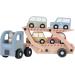 Buy Little Dutch 7095 FSC Wooden Car Transporter with 4 Cars - Eco-Friendly Toy for Kids | International Shipping Available - Buy Online on GoSupps.com