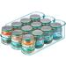 mDesign Set of 2 Divided Storage Box for Baby Food and Small Kitchen Organiser - Sea Blue - Buy Online on GoSupps.com