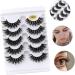 POPETPOP Black Decor 10 Pairs Fake Eyelashes 3d Makeup Decor False Eye Lashes Embellishments for Crafting Soft Light Fake Lash Black Trim Decked False Eyelashes Make up Imitation Miss - Buy Online on GoSupps.com