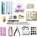 Gel Nail Kit Nail Set Primer Nail Powders Acrylic Liquid Professional Kit Powder Tool Art Practice Tips Manicure Tools For Nail Tools 23 x 16 x 15cm Pink - Buy Online on GoSupps.com