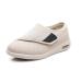 Swollen Feet Diabetic Edema Boots Slippers Elderly Men Diabetic Walking Swollen Feet Shoe with Adjustable Straps Wide Walking Shoes for Elderly Foot Pain Relief 10.5 Beige