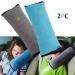 2PCS Children/Baby Seat Belt Pads - Blue/Grey Shoulder Pad & Neck Support for Safety Straps - Buy Online on GoSupps.com