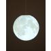 Kruihan pendant lamp moon 3D print moon ceiling light industrial deco planet lamp moon lamp ceiling luminaire height adjustable for children's room restaurant bedroom living room 25cm dia25cm