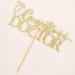 Congrats Doctor Cake Topper 2023 Doctors Graduation Cake Decor Medical School Grad Party Decorations Gold Glitter - Buy Online on GoSupps.com