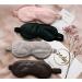 ZEDY 100% Silk Sleep Mask - Luxury Adjustable Eye Mask for Travel & Yoga - Soft Zero Pressure Comfort (Off White - Buy Online on GoSupps.com