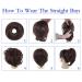 Dark Brown Messy Bun Scrunchie Hair Extension for Women - Synthetic Hair Accessory - Buy Online on GoSupps.com