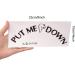 Honbay 4 Sets Funny Put Me Down Toilet Seat Stickers - Waterproof & Removable (Black) - Buy Online on GoSupps.com
