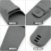 BEKECIDI 4-Part Silicone Razor Case - Waterproof Travel Organizer for Safety Razors | Portable Protection in Blue Gray Black - Buy Online on GoSupps.com