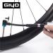 GIYO Small Bike Pump with Gauge | Fits Presta & Schrader | Max 120 psi | Portable Air Pump for Road & MTB | Concealed Hose | Made in Taiwan - Buy Online on GoSupps.com