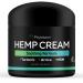 Hemp Cream - Made in The USA - Natural Hemp Oil & Hemp Extract Cream with Turmeric Arnica & MSM for Discomfort in Muscles Joints Knees & Back - Muscle Rub Hemp Lotion Arnica Cream