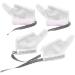 Healvian Thumb Brace Braces Kit Stop Thumb Sucking Gloves 2 Pairs Teething Mitten Chewy Gloves Kids Finger Thumb Guard Thumb Sucking Stop for Baby Kids Infant M Thumb Brace Thumb Splint 11x7x0.5cm