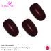 Bling Art Oval False Nails Brown French Manicure Fake Medium Tips with Glue - Buy Online on GoSupps.com