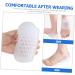 FRCOLOR U-Shaped Heel Pad Gel Inserts - Height Boosting Insoles for Men & Women - Transparent Heel Grips & Cups - 9.8x5.5CM Damping Half Pads for Comfort - Buy Online on GoSupps.com