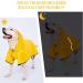 Docio Waterproof Dog Raincoat with Hood & Reflective Strip - 6XL Yellow Jacket for Medium & Large Dogs - Buy Online on GoSupps.com