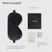 LaCourse 100% Natural Mulberry Silk Sleep Eye Mask - 19 Momme Organic Silk - Adjustable for Women & Men - Black - Buy Online on GoSupps.com