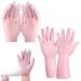 Silicone Gloves Moisturizing Gloves Overnight 2 Pairs Non-slip Palm Elastic Lotion Gloves Size Waterproof Gloves for Dry Hands Chapped Skin