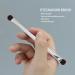 Soft Hair Double Ended Eyeshadow Brush Set - Silver 2pcs for Women Makeup Artists | Premium Eyelid Cosmetic Tools - Buy Online on GoSupps.com