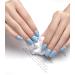 TrueShei 20PC UV Gel Strips - Light Blue Self-Adhesive Nail Film & Stickers | Gellack Wraps for Gorgeous Nails - Buy Online on GoSupps.com