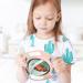 Universal Gyro Bowl Anti Spill Feeding Dish for Kids - 360 Degree Rotation | Toddler Magic Bowl in Light Pink - Buy Online on GoSupps.com