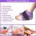 Conbella Ankle Ice Therapy Wrap with Adjustable Brace - Hot Cold Gel Pack for Sprained Ankles, Plantar Fasciitis, Achilles Tendonitis - Purple - Buy Online on GoSupps.com