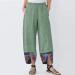Apendorf Women's Linen Beach Pants - Dressy Casual Elastic Waist Trousers for Summer - Loose Wide Leg Slacks - 2-Green Medium - Buy Online on GoSupps.com
