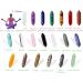 Buy Xiannvxi 20PC Healing Crystal Stones Set - Amethyst Rose Quartz Clear Quartz & More | Chakra Magic Wand & Reiki Gifts | International Shipping Available - Buy Online on GoSupps.com