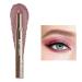 Shimmer Eyeshadow Stick Metallic Creamy Eyeshadow Pencil Crayon Eye Brightener Highlight Makeup Waterproof Long Lasting Cream Eye Shadow (#10 RUBY)
