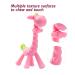 SHARE&CARE BPA Free Silicone Giraffe Baby Teether Toy Set - Pain Relief for Infant Sore Gums, 2 Teething Toys with Storage Case for Baby Shower Gift (Pink) - Buy Online on GoSupps.com