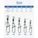 Fishing Swivel Snap Connector Rolling Ball Bearing Snap Swivels | 210Pcs/Box | Sizes 2 4 5 6 8 | Fishing Tackle Kit - Buy Online on GoSupps.com
