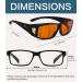 BLUELESS Fitover Glasses 100% Blue Light Blocking Computer Glasses & Orange Tinted Sleep Glasses | Black 05 - Buy Online on GoSupps.com