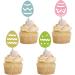 Easter Cake Toppers Cupcake Toppers Decorations Easter Rabbit Cupcakes Toppers Glitter Happy Easter Cupcake Toppers Bunny Egg Cupcake Picks Easter Party Supplies (12 Pcs) - Buy Online on GoSupps.com
