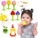 Silicone Baby Teething Toys - BPA Free, Freezer Safe Baby Teether Chew Toys for Boys and Girls | Newborn Infant Gifts - Buy Online on GoSupps.com