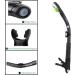 WACOOL Dry Top Snorkel with Comfortable Mouthpiece and One-Way Purge Valve - Ideal for Pool, Open Water, Scuba Diving, and Snorkeling - Black - Buy Online on GoSupps.com