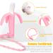 SHARE&CARE Giraffe Teething Toy & Organic Food Feeder Set - 2 Teethers, 1 Pacifier with 3 Silicone Sacs (Pink) - Buy Online on GoSupps.com
