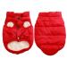 Hundaog lined with fleece with 2 layers of Joydaog very warm for winter and cold weather extra soft windproof dog vest (XXX-Large red) 3x large (1 Pack) red