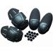 LANBAOSI Men's Tactical Military Knee and Elbow Pads Sports Protection Gear One Size Black