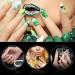 Noverlife 1200PCS Short Mountain Peak False Nail Tips - Full Cover Acrylic Nail Tips for Salon & DIY Nail Art Design - Buy Online on GoSupps.com