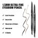 Phoera Eyebrow Pencil 102 Soft Brown | Ultra-Fine Waterproof & Long-Lasting | Natural Hair Effect with Brush | International Shipping - Buy Online on GoSupps.com