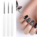 Luoshapucy Nail Design Brush Set - 3 Professional Nail Art Liner Brushes for DIY & Salon Use - Fine Liner in White - Buy Online on GoSupps.com