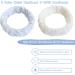2 Pairs Face Wash Wristbands with 2 Skincare Headband Microfiber Towel Wrist Bands Prevent Water Spilling Down Arms Spa Headband for Washing Face Shower Makeup (White & Blue) Blue White - Buy Online on GoSupps.com