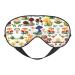 Japanese Painting Mushroom Print Unisex Sleeping Eye Mask Soft Comfortable Light-Blocking Eye Mask