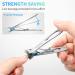 Large Nail Clippers Set for Thick Nails - Stainless Steel Toenail Cutter with Nail File - Heavy Duty Fingernail Clipper for Men, Women, Elderly - Buy Online on GoSupps.com