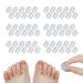 Silicone Anti-Friction Toe Protector 60PCS Breathable Toe Covers Gel Toe Protectors Toe Sleeves Toe Caps Guards Little Toe Protectors for Men Women Pain Relief from Calluses Blisters Scrapes