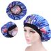 Beaupretty Satin Sleep Bonnet Cap Wide Band Silk Sleep Hat Silky Hair Loss Cap for Women Girls (Borland Flower)