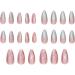 Fulenyi Medium Press On Nails Ombre False Nails | Cat Eye Almond Fake Press On Nails For Girl Salon 12 Sizes - Buy Online on GoSupps.com