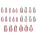 Artificial Nails - Press On Nails Ombre False Nails Acrylic False Nail Almond Cat Eye Medium Fake Nails Includes 48 & 12 Sizes Press On Nails And Nail File For Woman & Girls