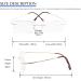 Super Light Titanium Rimless Reading Glasses for Women & Men - Gold +1.50 - Stylish & Comfortable Reading Aid - Buy Online on GoSupps.com