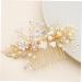 DOITOOL Hair Jewelry for Women Hair Accessories for Women Handmade Hair Combs Golden Hair Comb Tiara Crystal Headpiece Bridal Headwear Manual Headgear Rhinestone Bride - Buy Online on GoSupps.com