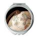 YENDOSTEEN Mirror makeup mirror Map Wallpaper map of the world Pocket Mirror portable mirror